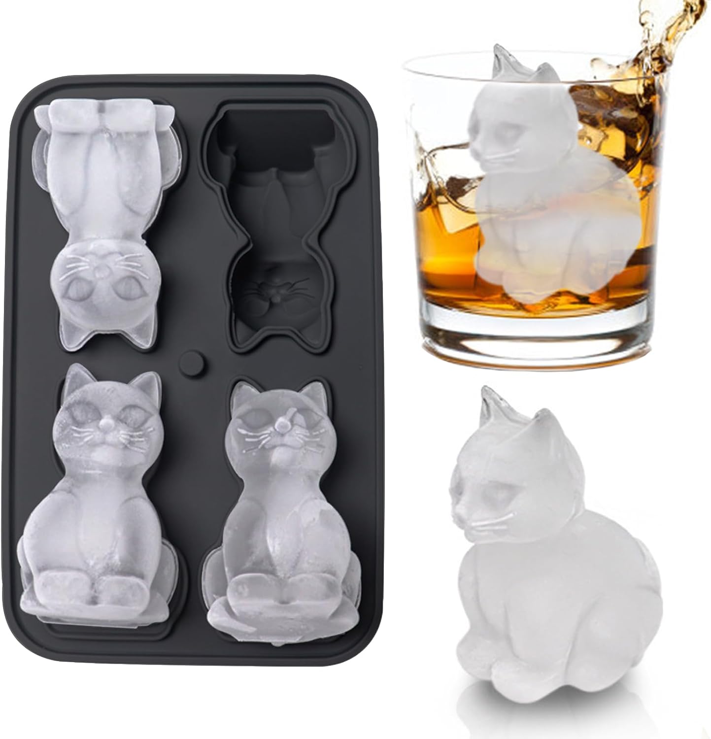 3D Cat Ice Cube Mold, Admaison - Silicone Mold Tray recension och pris