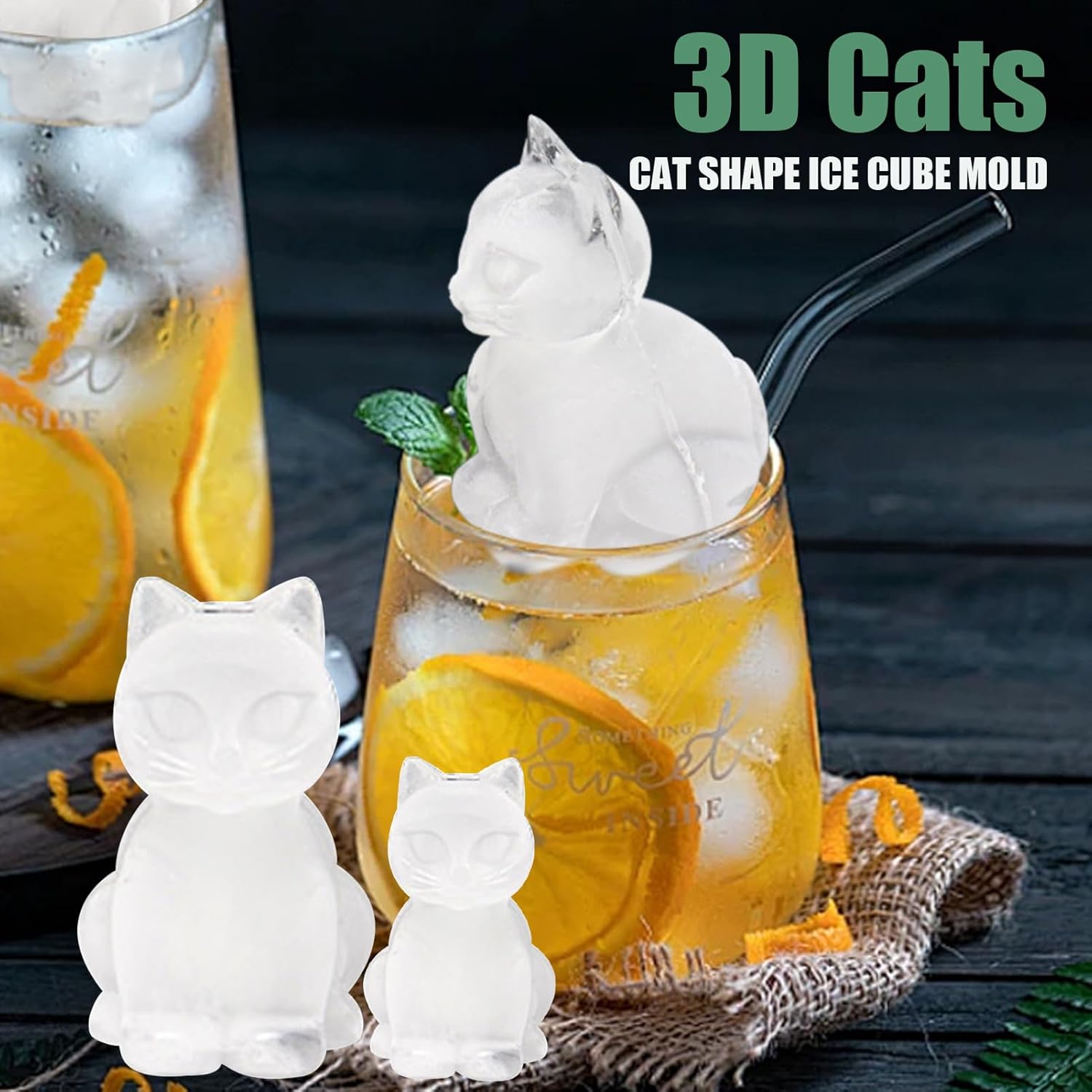 3D Cat Ice Cube Mold, Admaison - Silicone Mold Tray recension och pris