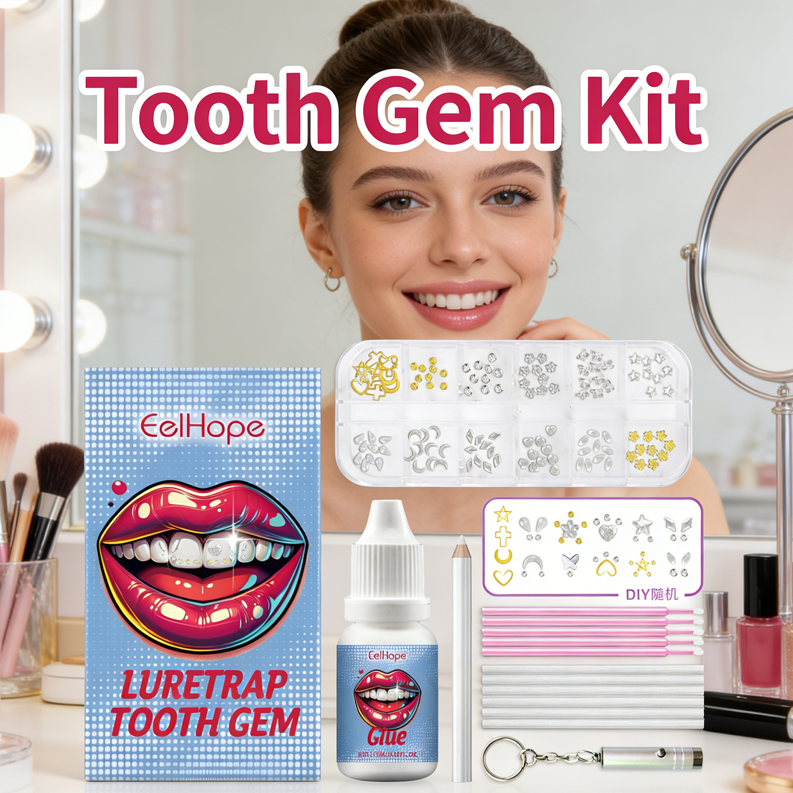 Tooth Gems Sparkling Teeth Jew - Resin Jewelry Kit recension och pris