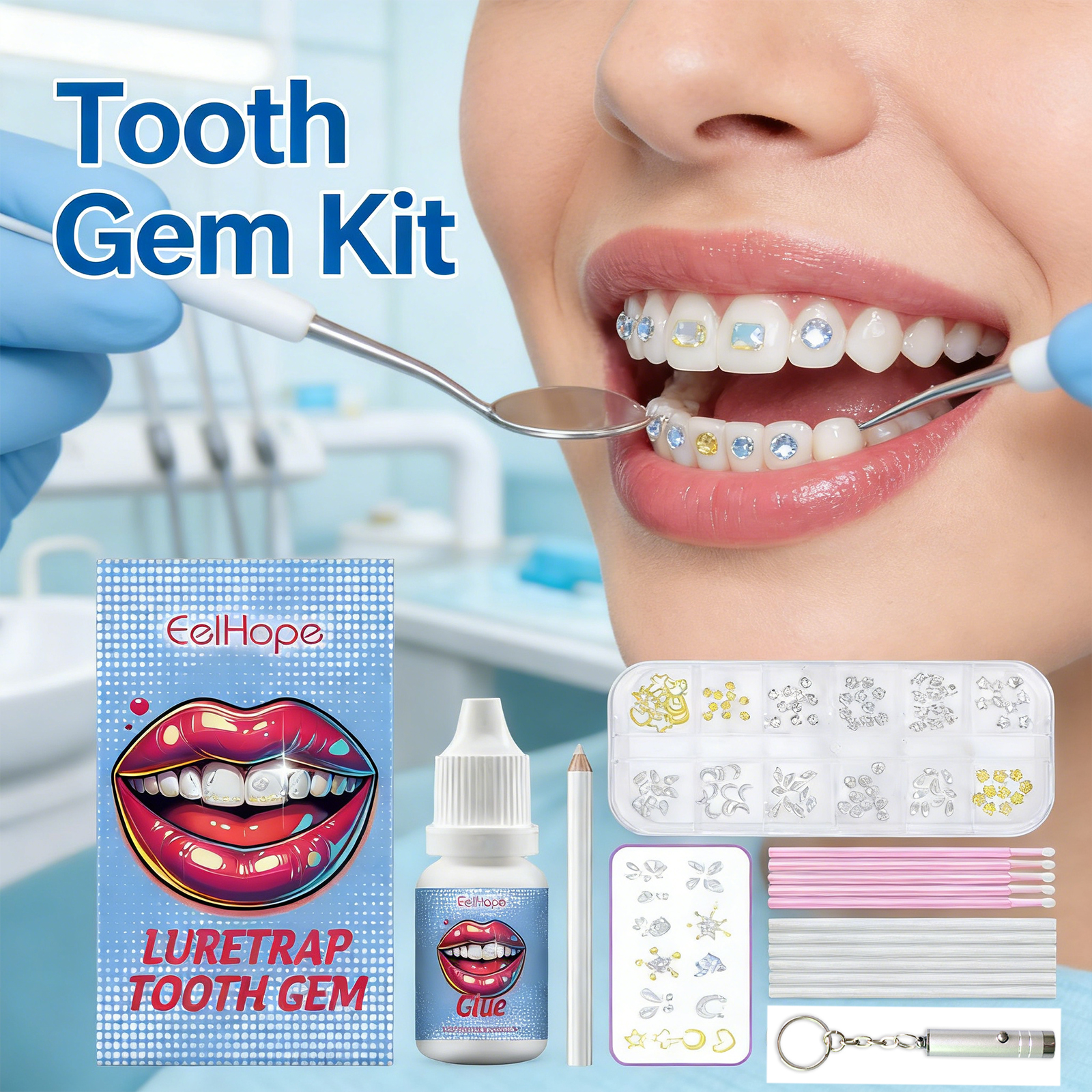 Tooth Gems Sparkling Teeth Jew - Resin Jewelry Kit recension och pris