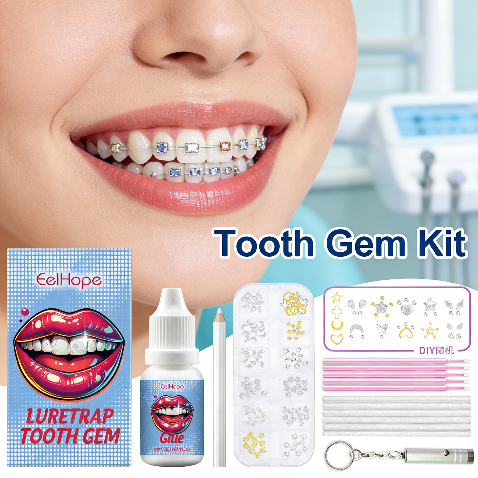 Tooth Gems Sparkling Teeth Jew - Resin Jewelry Kit recension och pris