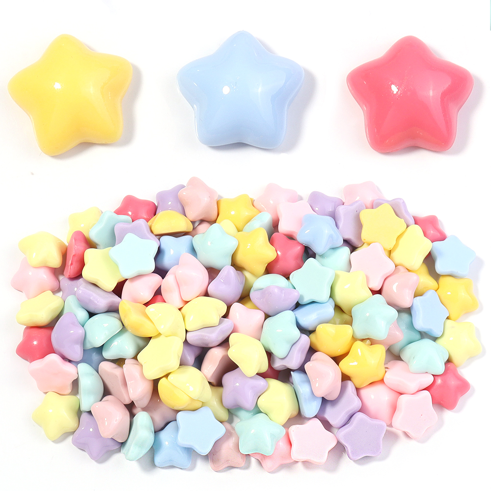 50pcs/lot 16mm Colorful Star R - Resin Crafts Diy recension och pris
