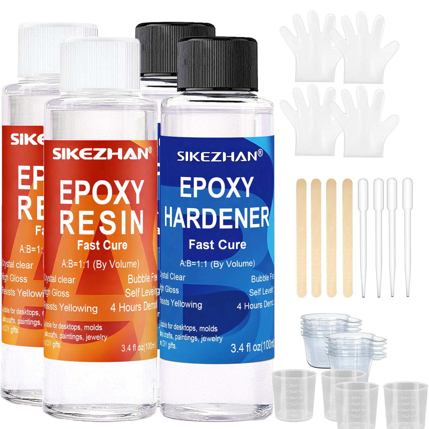 Clear Epoxy Resin AB Glue Hard - Resin Jewelry Kit recension och pris