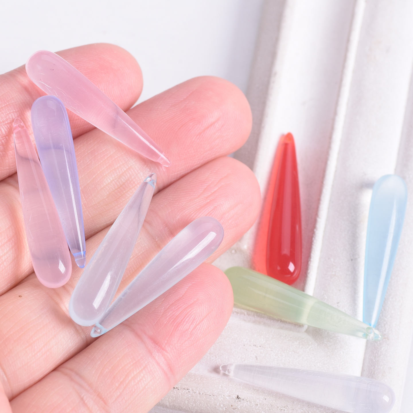 10pcs Long Teardrop Shape 35x7 - Resin Craft Projects recension och pris