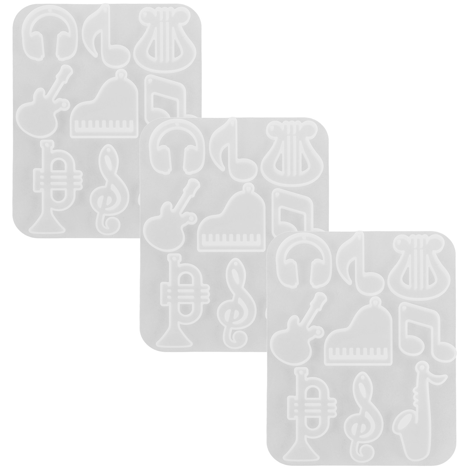 3Pcs Music Themed Silicone Mol - Resin Craft Workshop recension och pris