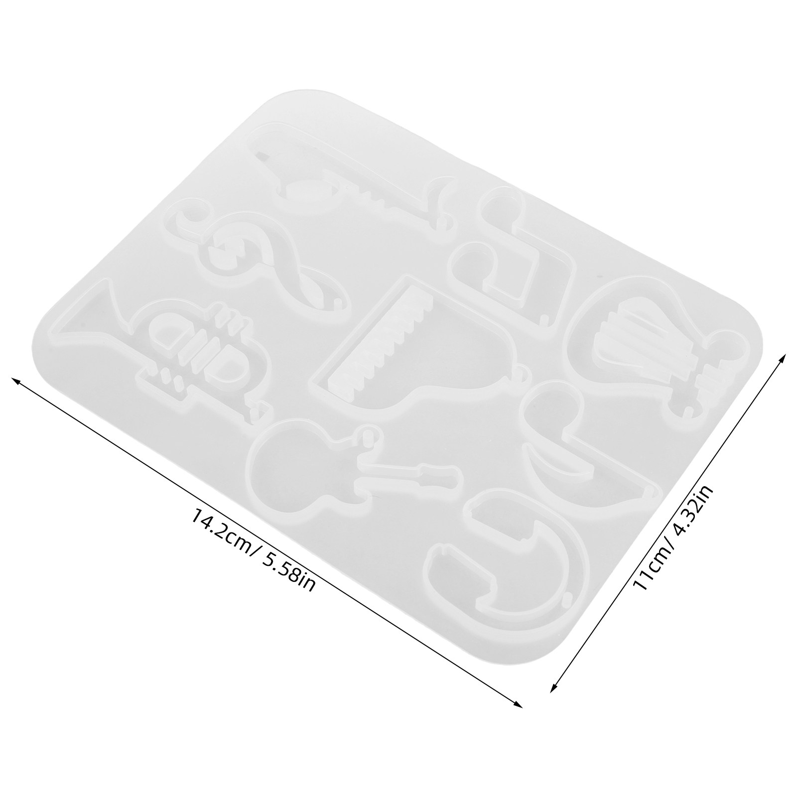 3Pcs Music Themed Silicone Mol - Resin Craft Workshop recension och pris