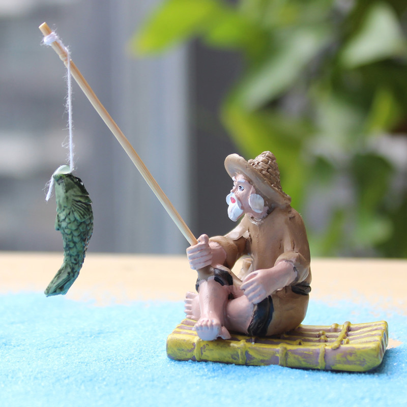 Fishing Old Man Resin Figure S - Resin Craft Ideas recension och pris