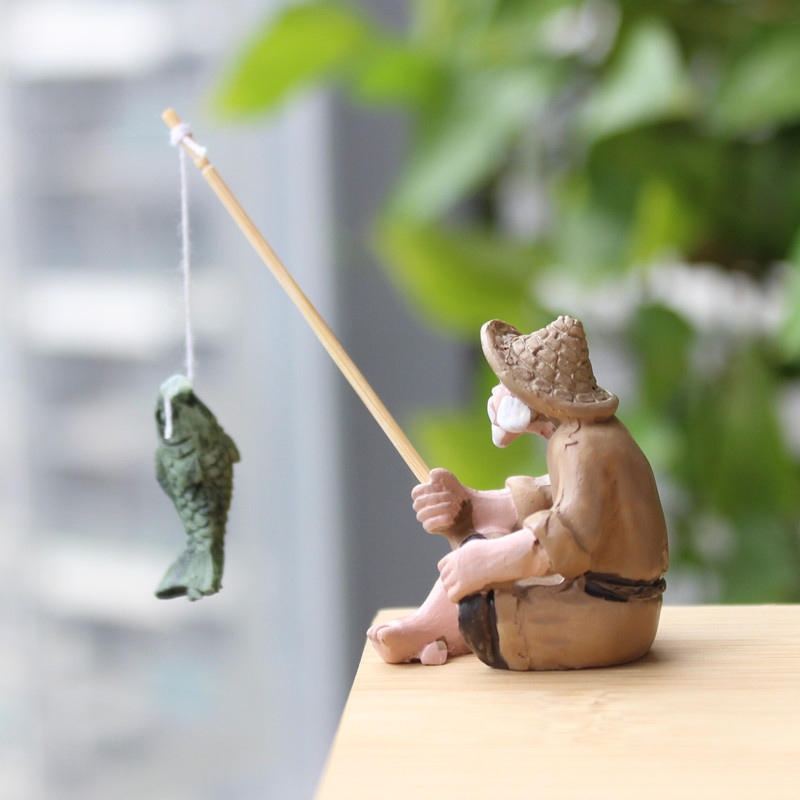 Fishing Old Man Resin Figure S - Resin Craft Ideas recension och pris