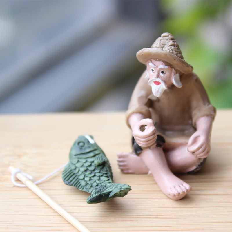 Fishing Old Man Resin Figure S - Resin Craft Ideas recension och pris