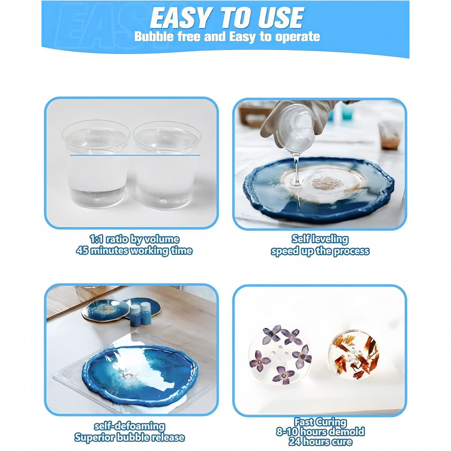 16.9oz Clear Epoxy Resin Kit C - Resin Jewelry Kit recension och pris