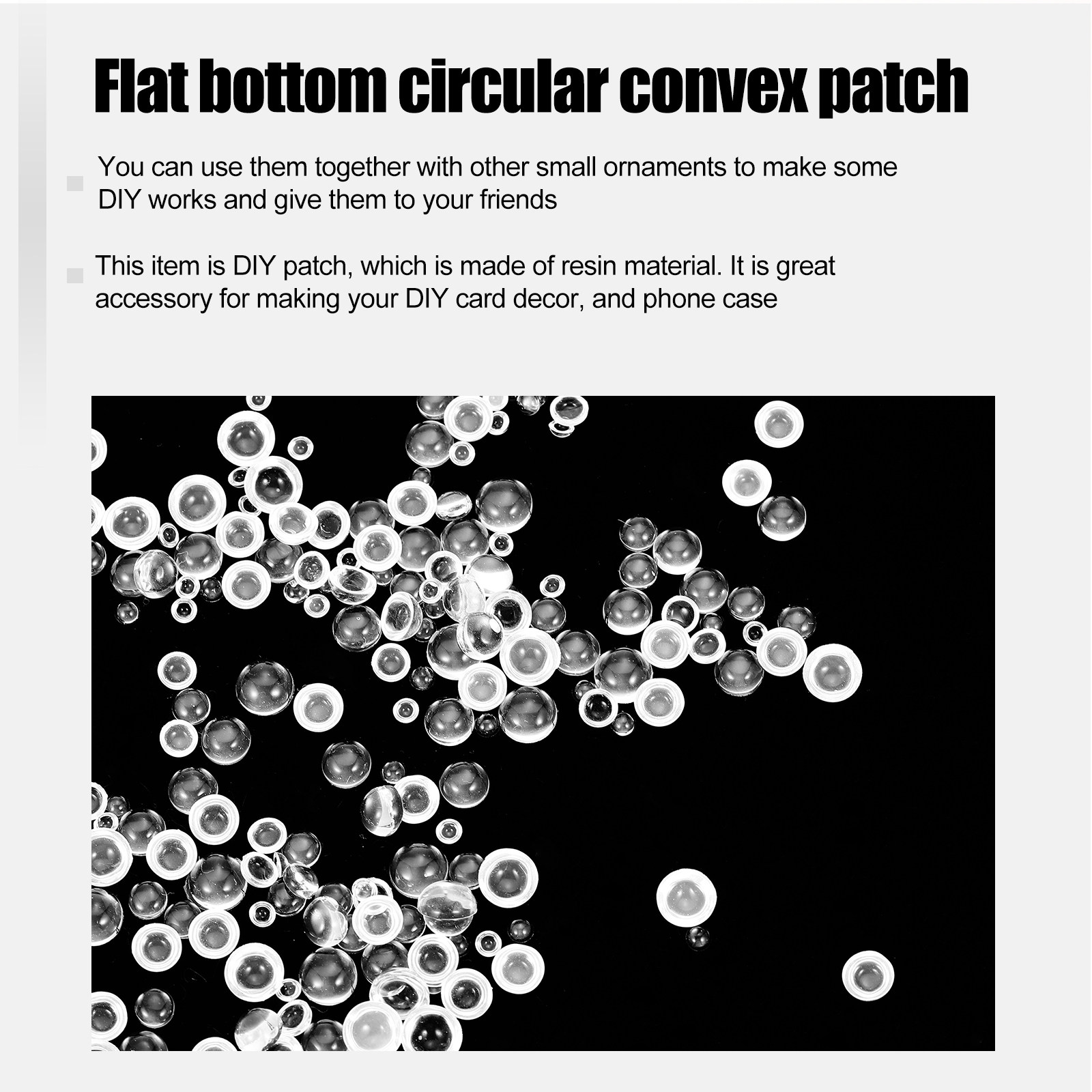 350Pcs Flat Round Resin Patche - Resin Crafts Diy recension och pris