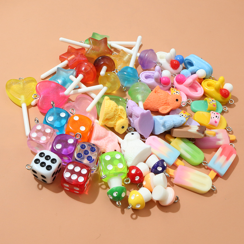 10PCS Resin Pendant Charms Rab - Resin Craft Supplies recension och pris