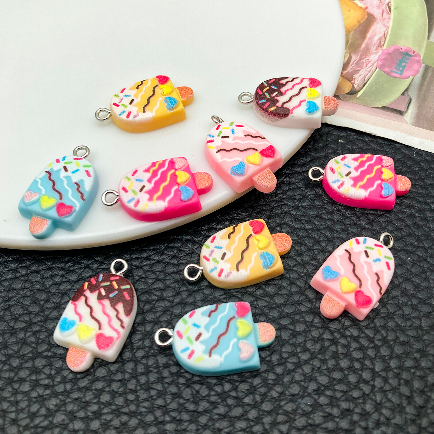 5/10pcs Cute Fashion Resin Acr - Resin Craft Projects recension och pris