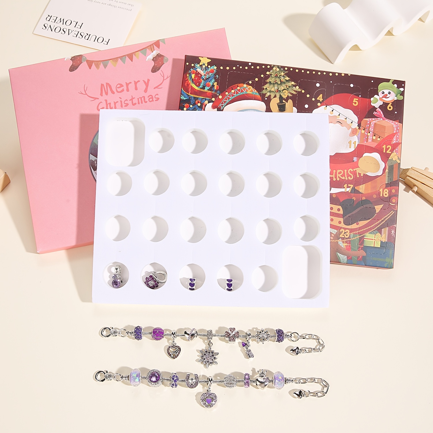 Christmas purple beads DIY jew - Resin Jewelry Kit recension och pris