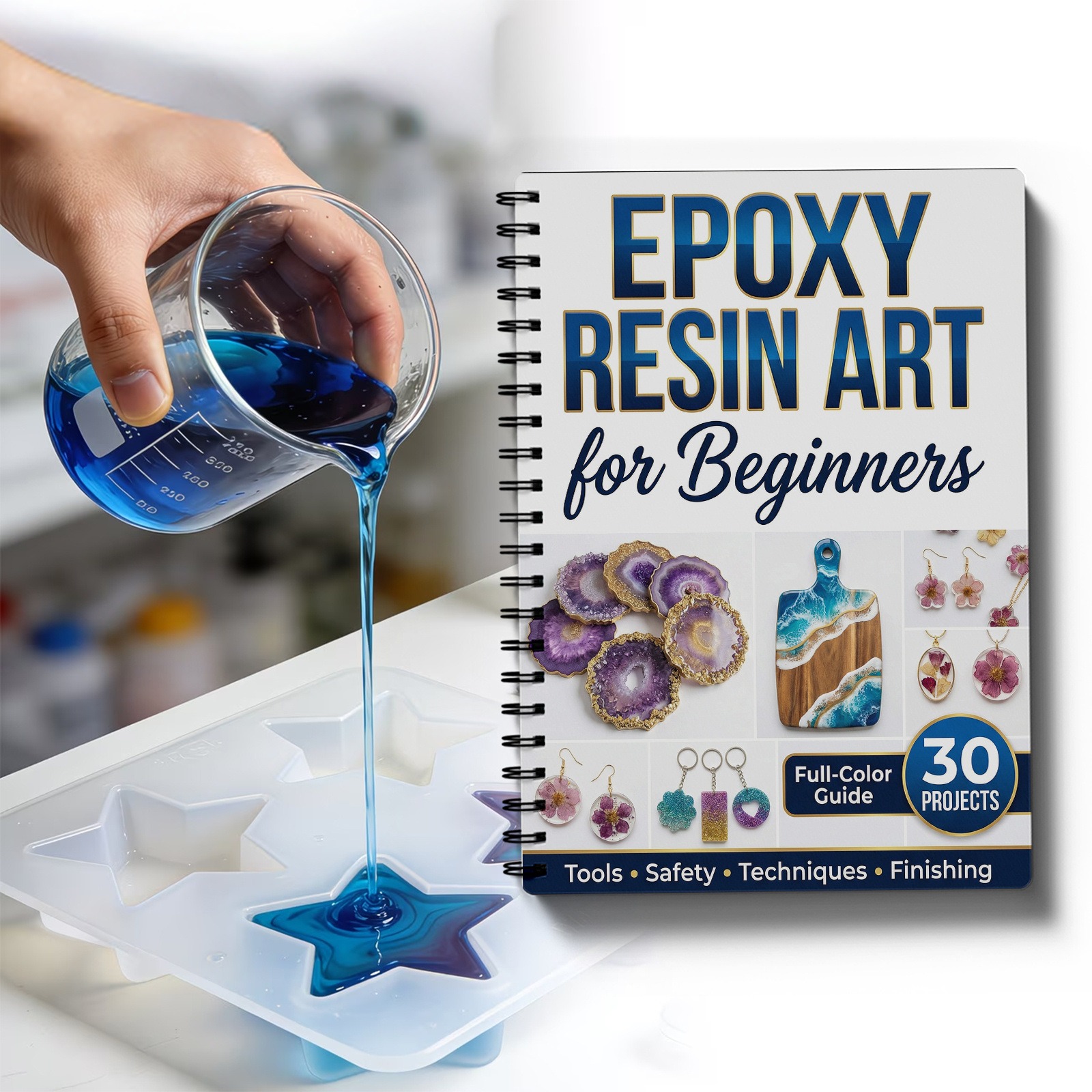 Epoxy Resin Art Book Guide Lea - Resin Craft For Beginners recension och pris