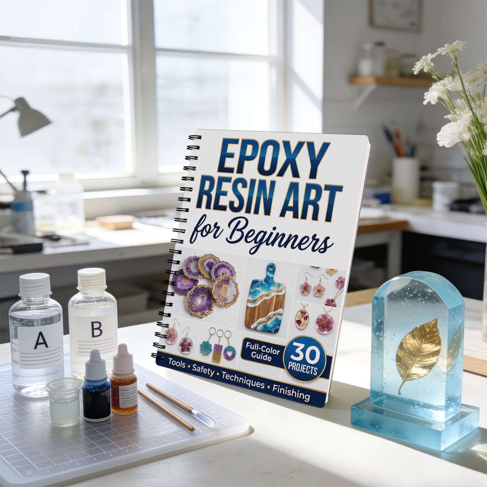Epoxy Resin Art Book Guide Lea - Resin Craft For Beginners recension och pris