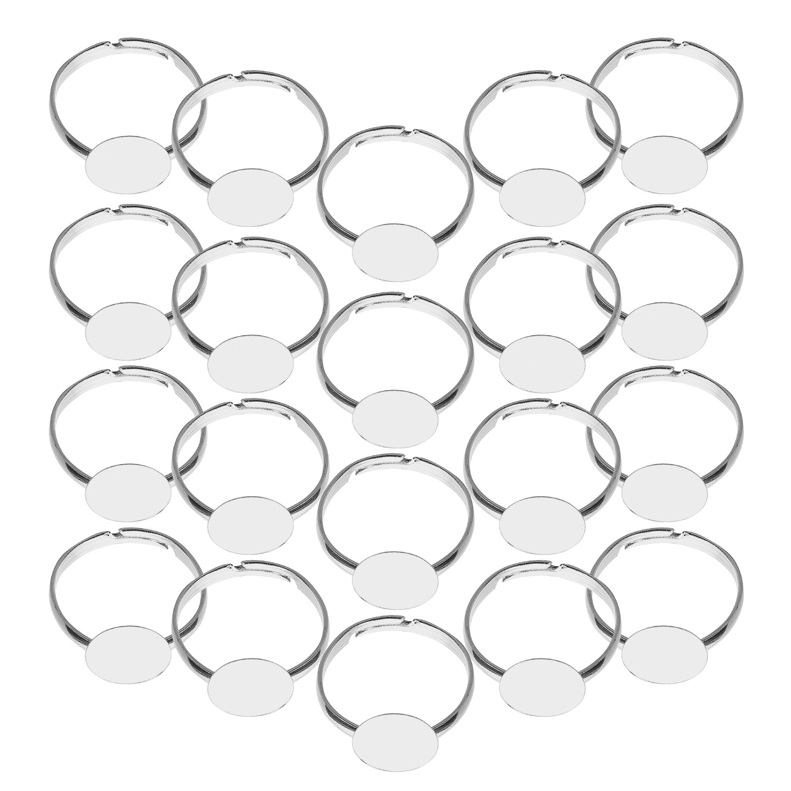 20Pcs Adjustable Blank Ring Fi - Crafting Resin recension och pris