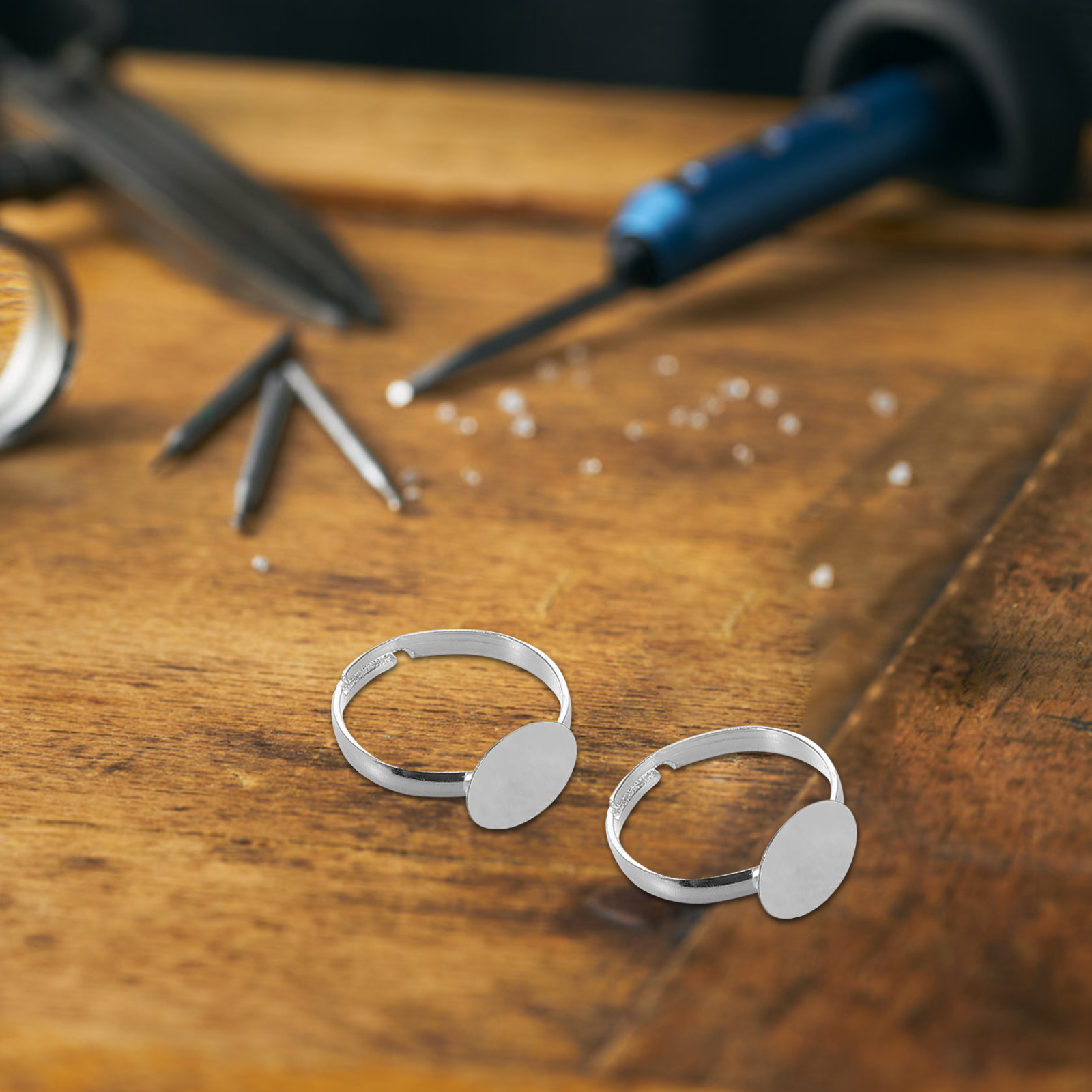 20Pcs Adjustable Blank Ring Fi - Crafting Resin recension och pris
