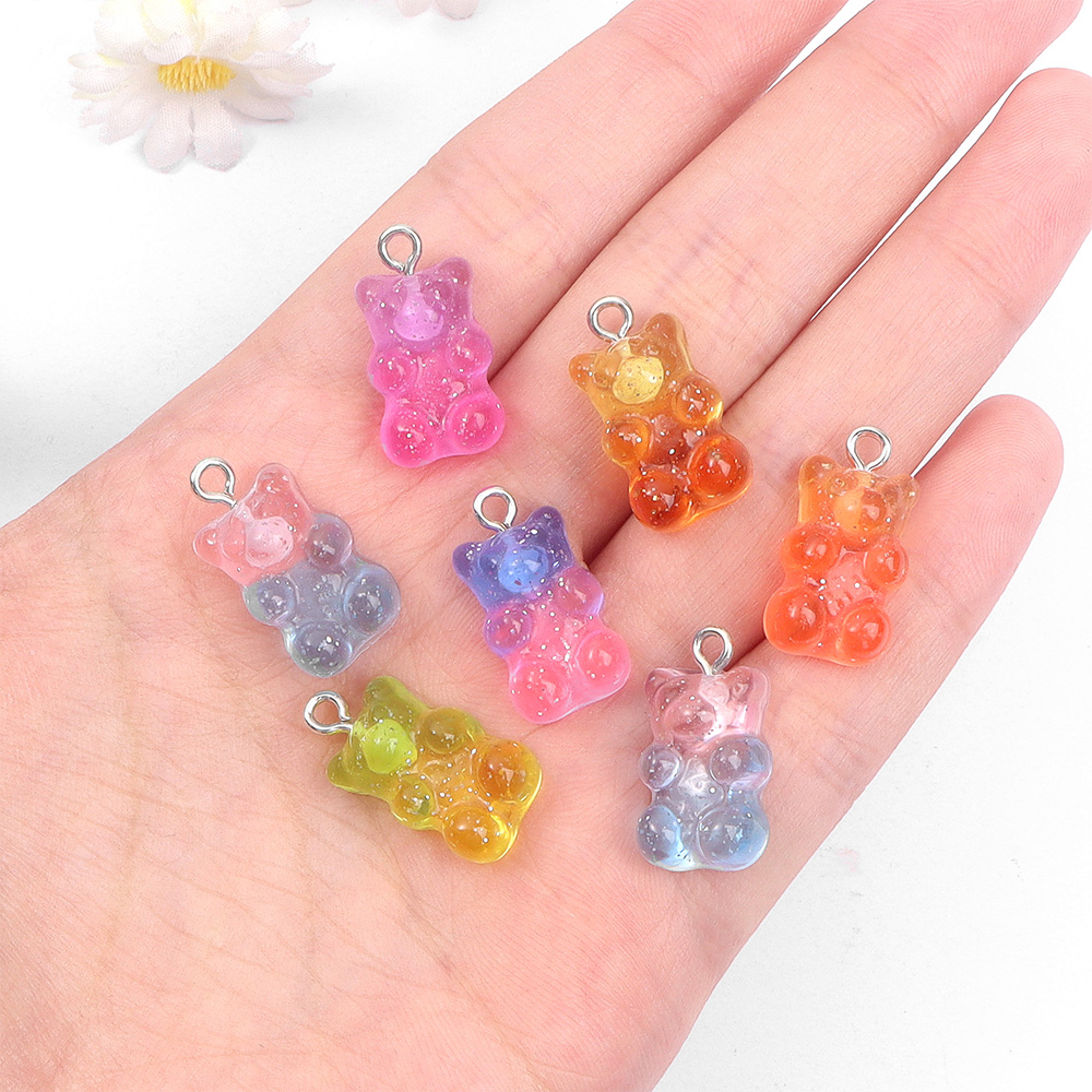 60pcs Dual Color Resin Bear Sh - Resin Craft Supplies recension och pris