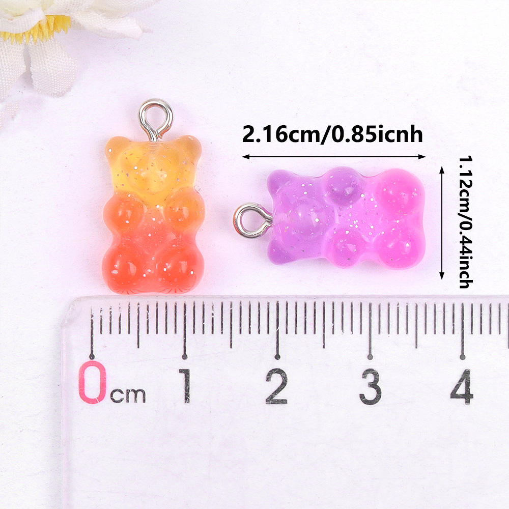 60pcs Dual Color Resin Bear Sh - Resin Craft Supplies recension och pris