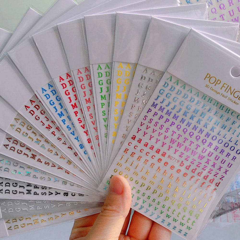 3D Numbers English Alphabet Na - Gold Foil Flakes recension och pris