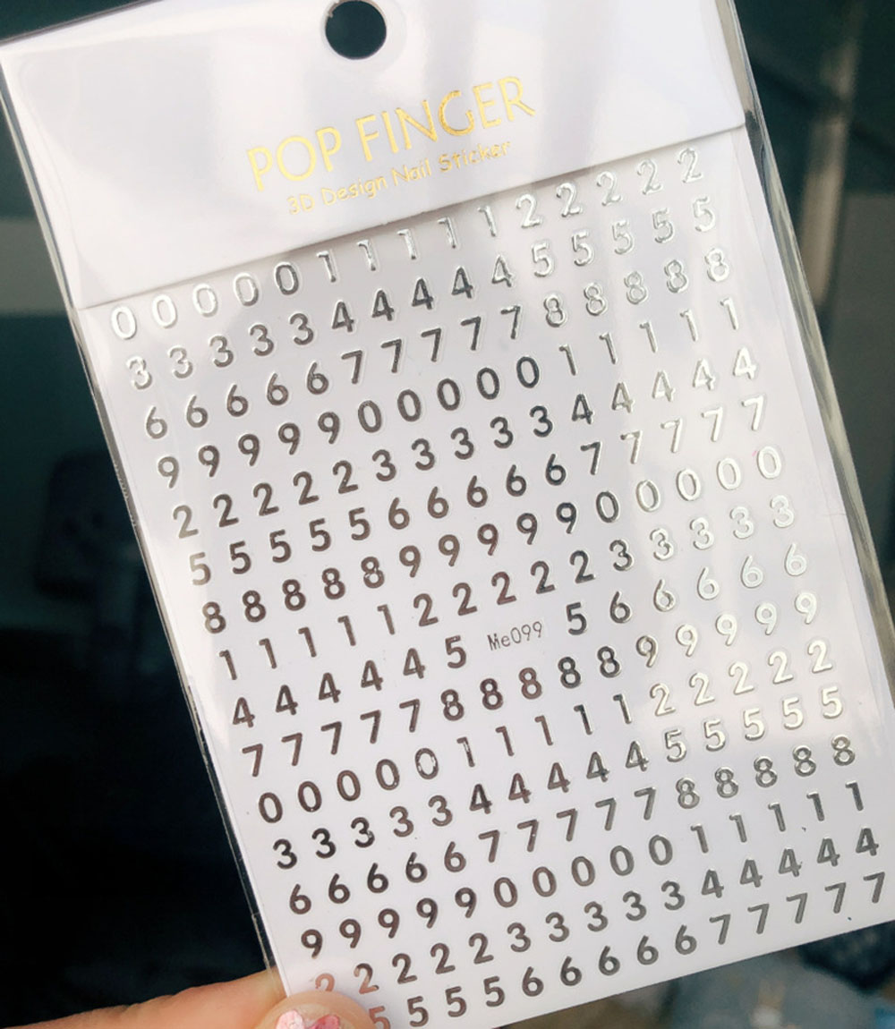 3D Numbers English Alphabet Na - Gold Foil Flakes recension och pris