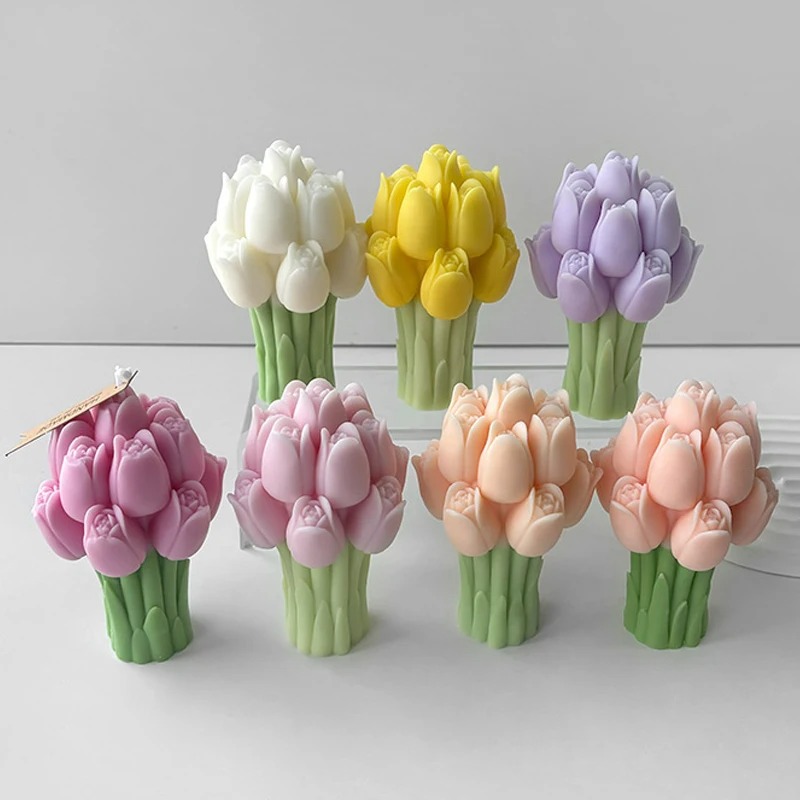 3D Tulip Bouquet Silicone Cand - Resin Craft Ideas recension och pris