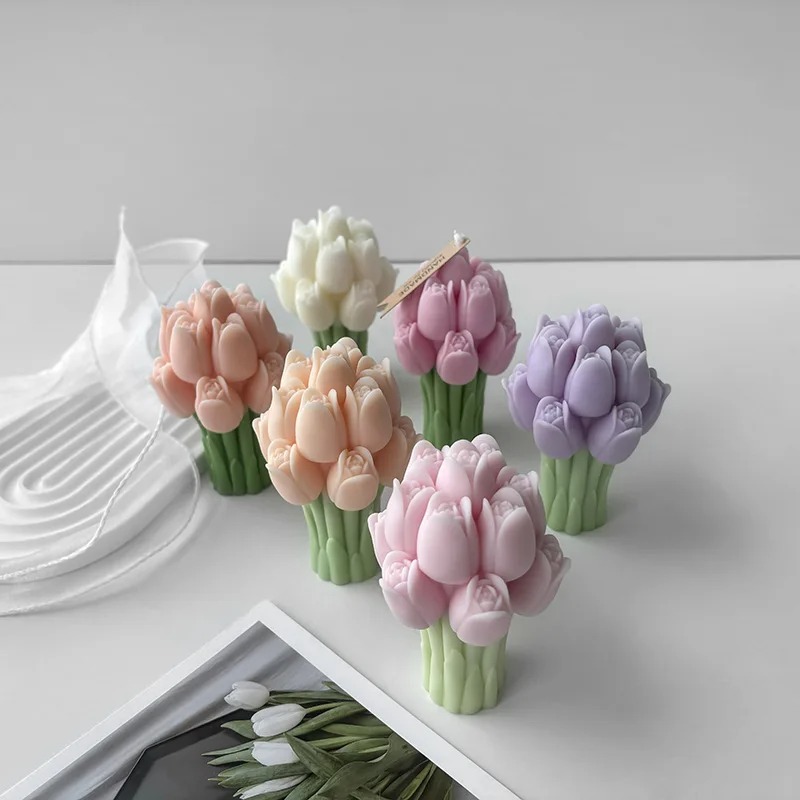 3D Tulip Bouquet Silicone Cand - Resin Craft Ideas recension och pris