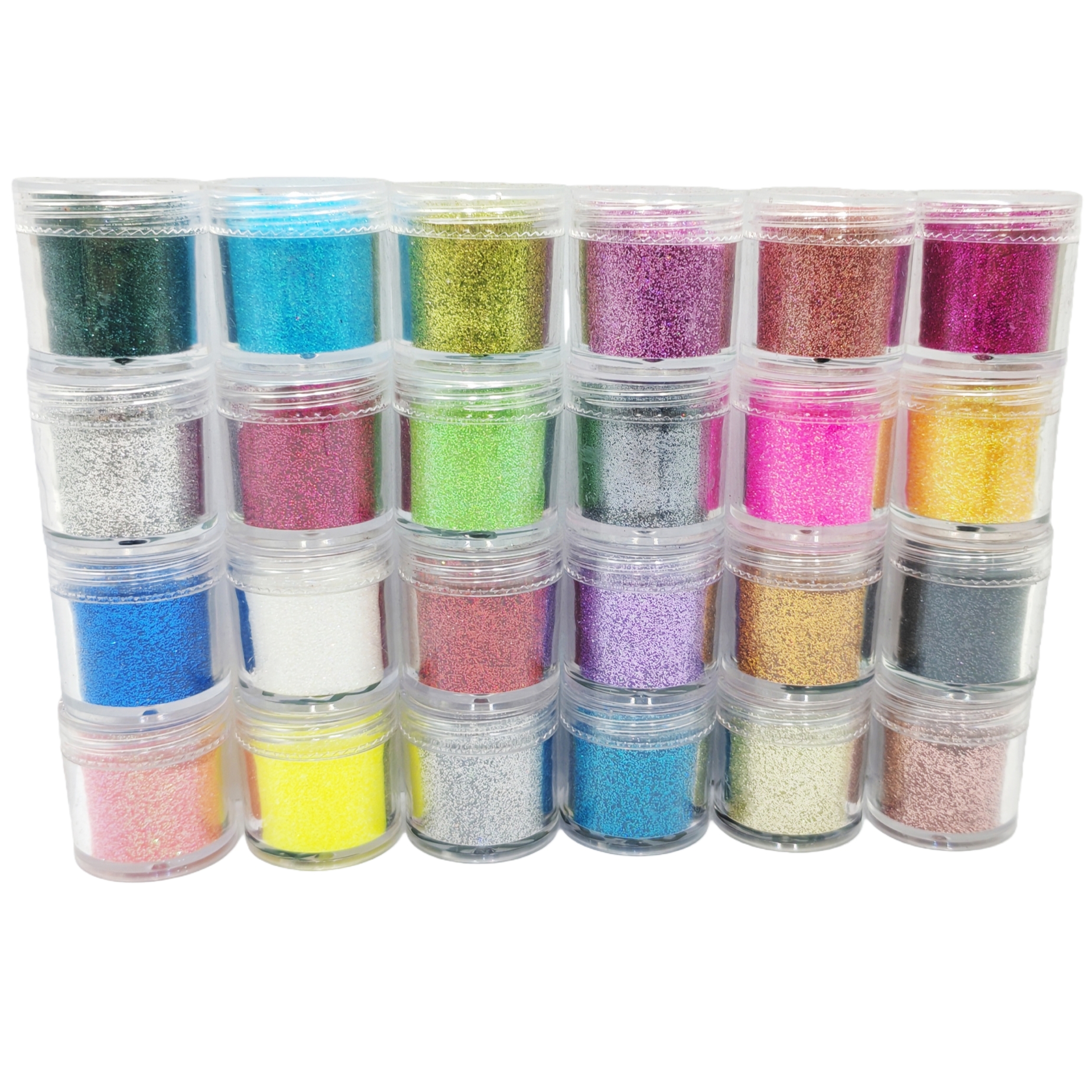 24-Color Cosmetic Iridescent H - Resin Glitter Pack recension och pris