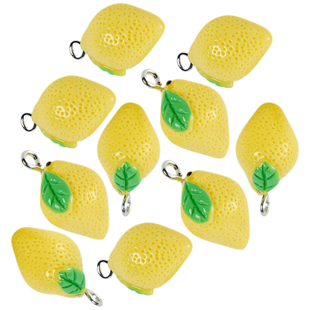 10Pcs Mini Lemon Charms Resin  - Crafting Resin recension och pris