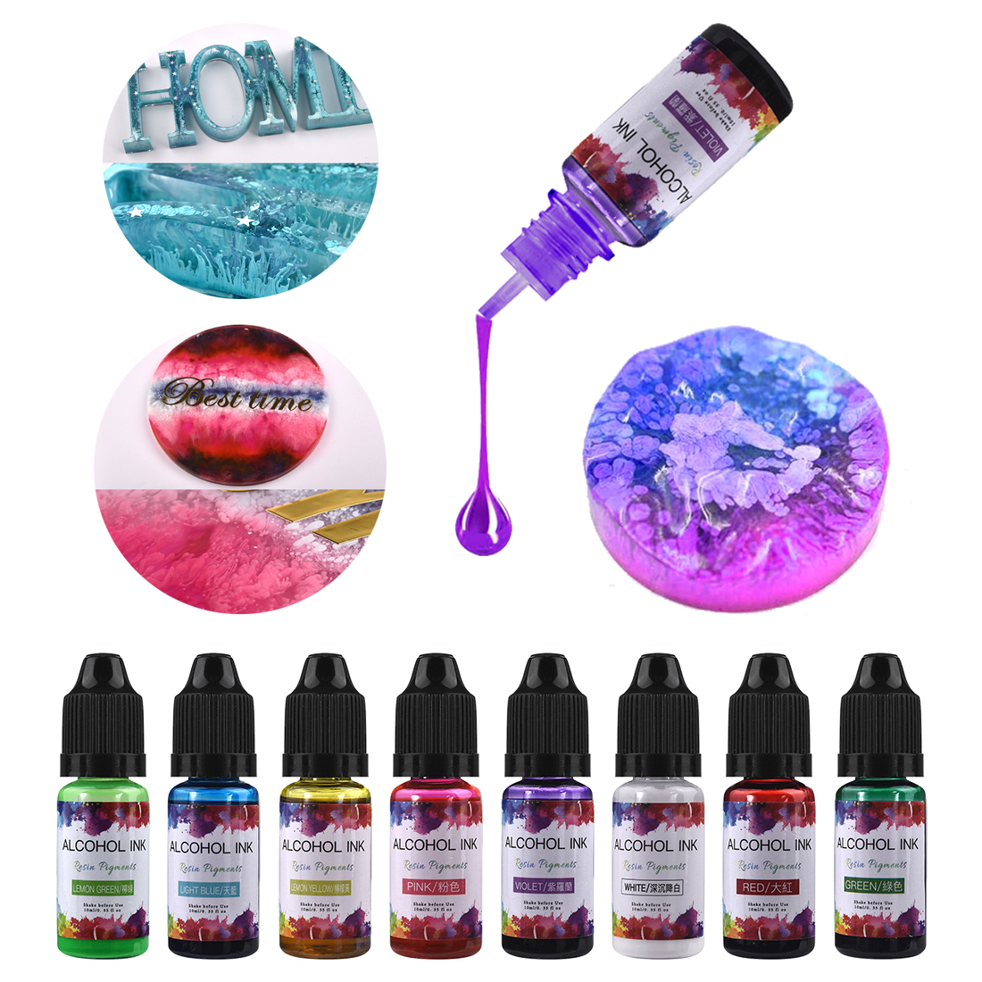 10ml/15ml Art Ink Alcohol Resi - Resin Dye Alcohol recension och pris