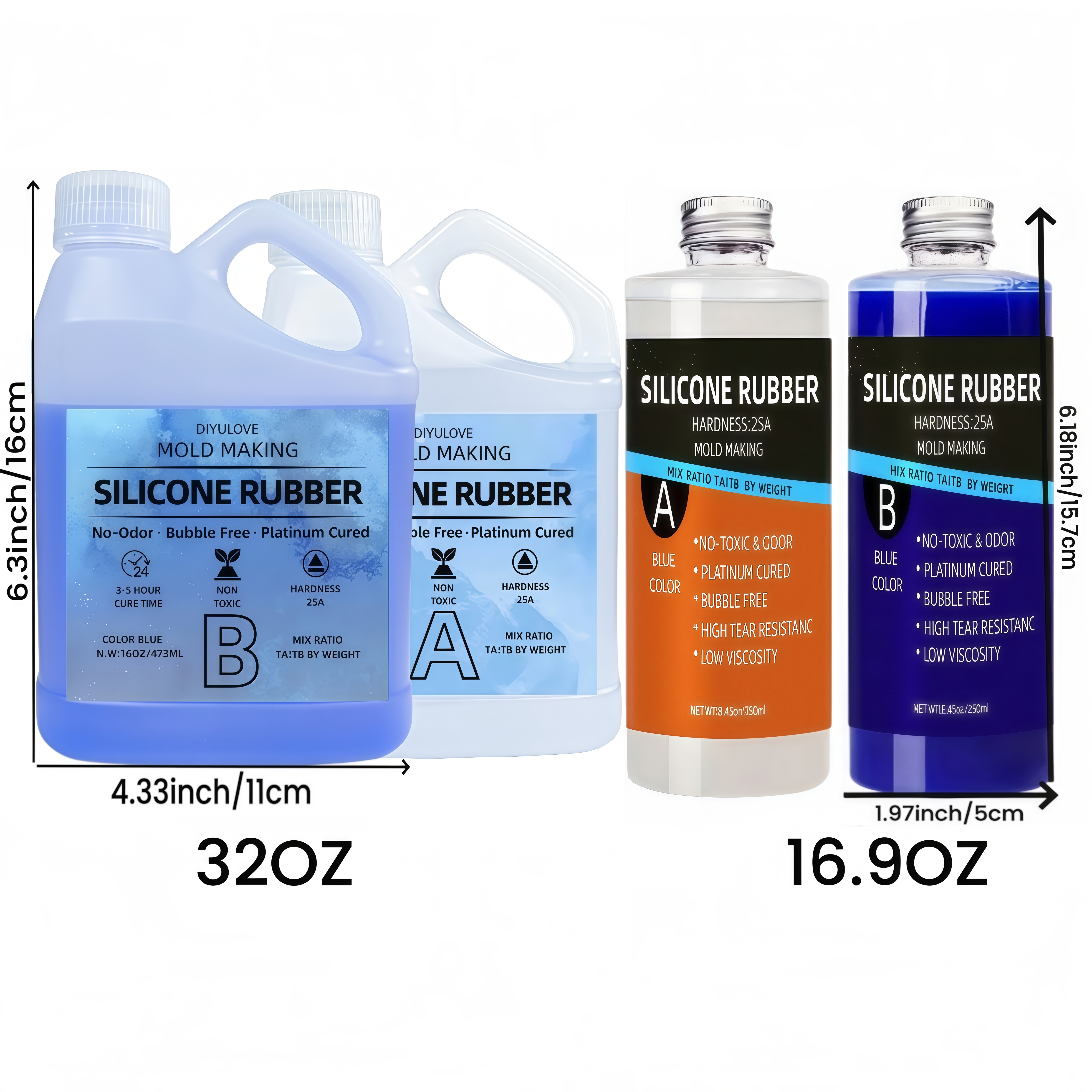 32oz High-Performance Silicone - Epoxy Uv Resin Kit recension och pris
