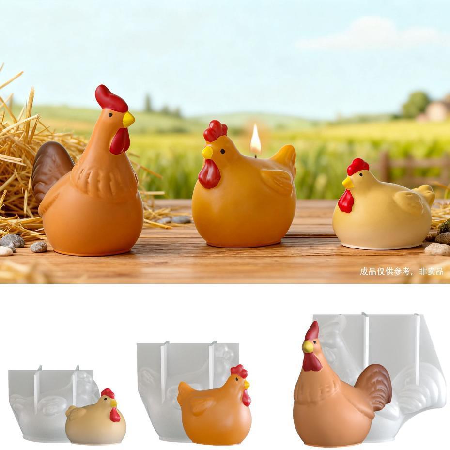 3D Chicken Candle Silicone Mol - Resin Craft Ideas recension och pris