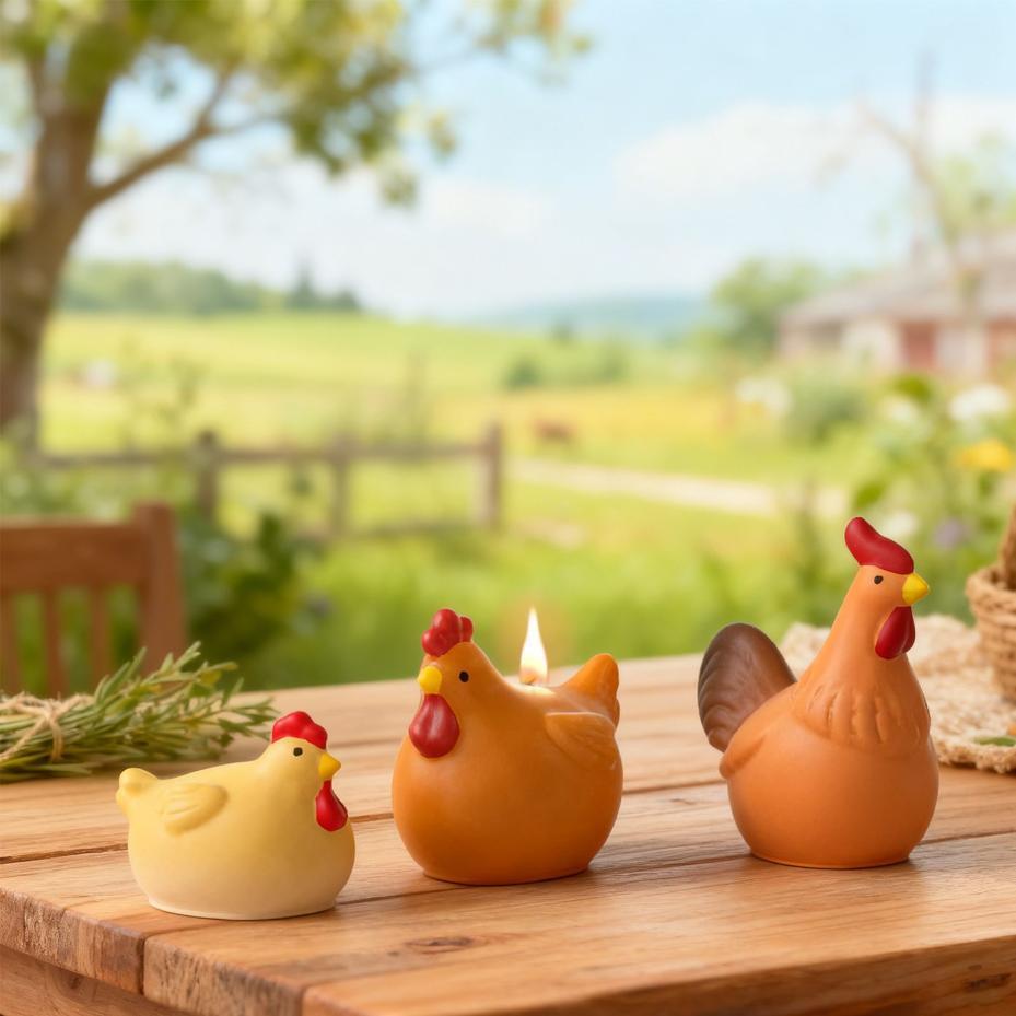3D Chicken Candle Silicone Mol - Resin Craft Ideas recension och pris