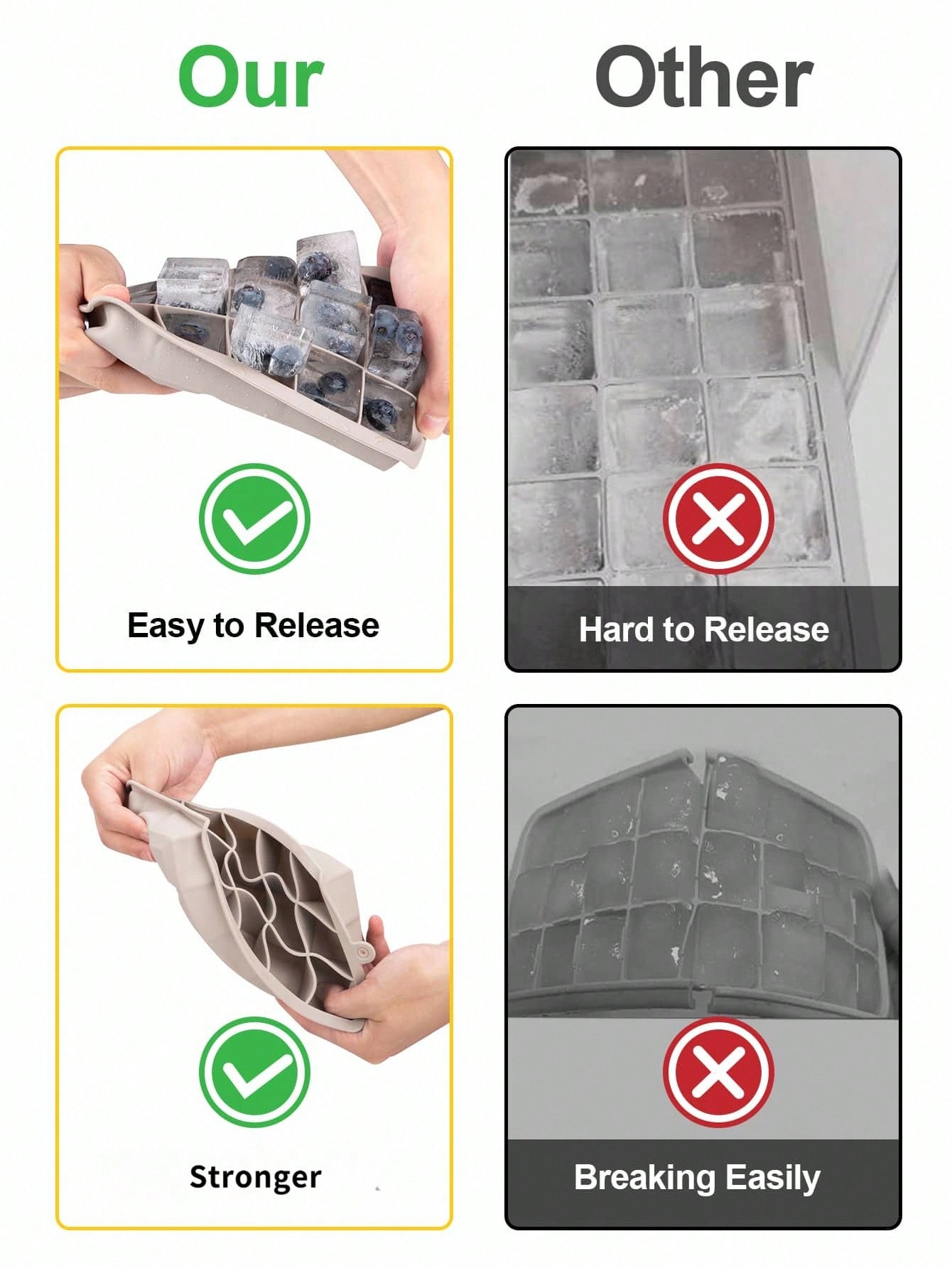 Madebyblanc 1pc 15 Grid Silico - Silicone Mold Tray recension och pris