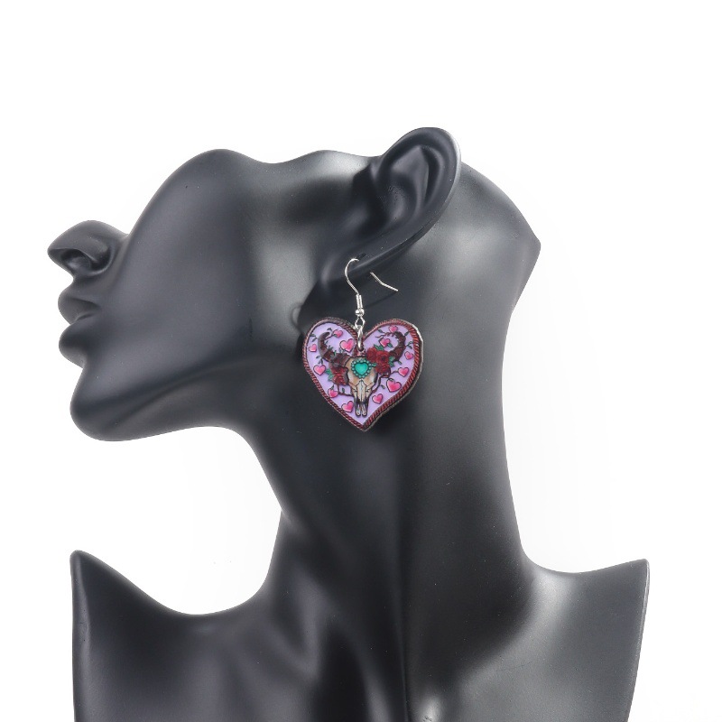 Dried Flower Earrings Heart Re - Dried Flower Bulk recension och pris