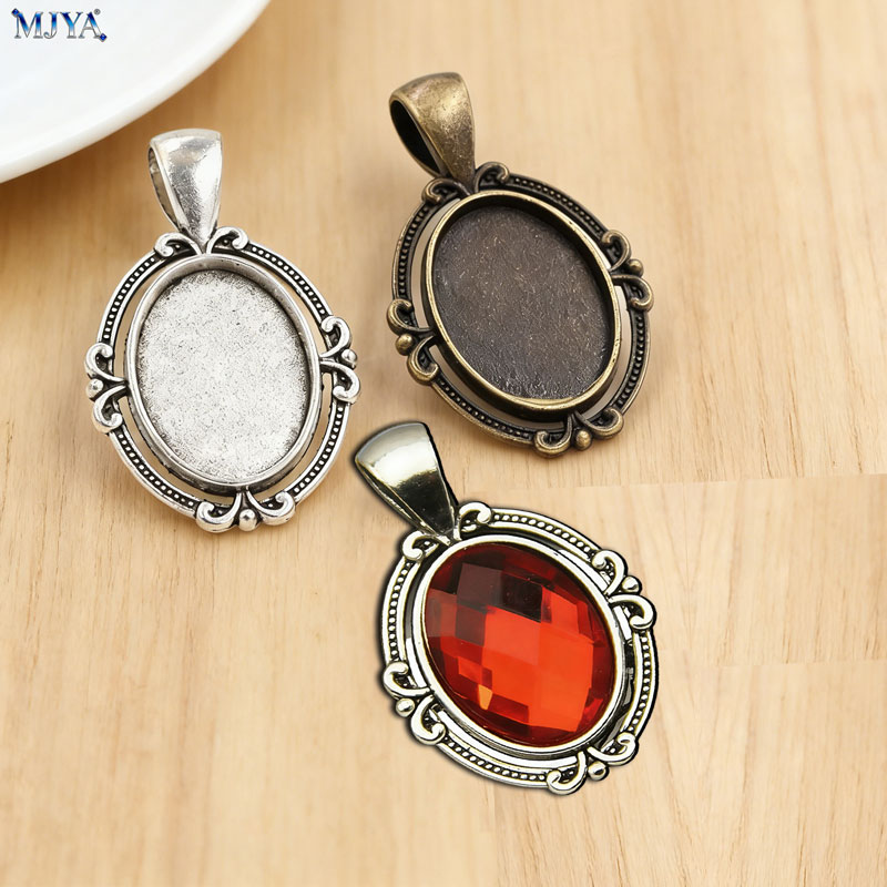 MJYA 10pcs Vintage Pendant Set - Resin Jewelry Kit recension och pris