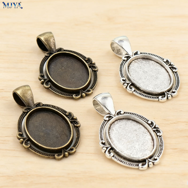 MJYA 10pcs Vintage Pendant Set - Resin Jewelry Kit recension och pris