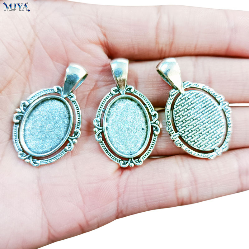 MJYA 10pcs Vintage Pendant Set - Resin Jewelry Kit recension och pris