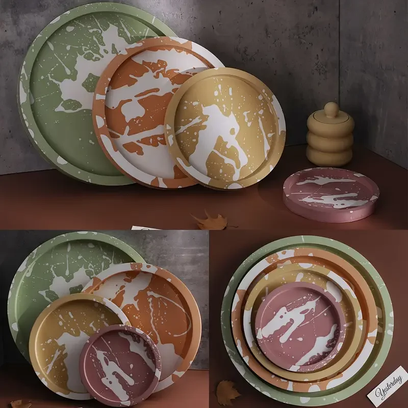 Large round Silicone Rolling T - Serving Tray Mold recension och pris