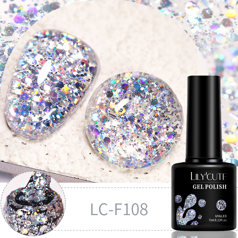 LILYCUTE 7ml 6Pcs/Set Glitter  - Resin Glitter Pack recension och pris