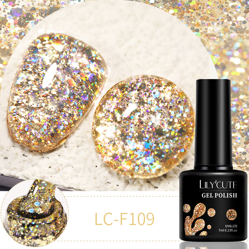 LILYCUTE 7ml 6Pcs/Set Glitter  - Resin Glitter Pack recension och pris