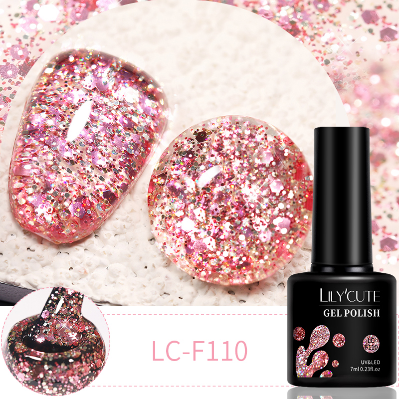 LILYCUTE 7ml 6Pcs/Set Glitter  - Resin Glitter Pack recension och pris