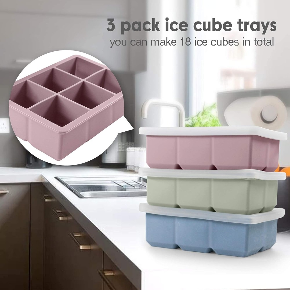 Large Silicone Ice Cube Trays  - Silicone Mold Tray recension och pris