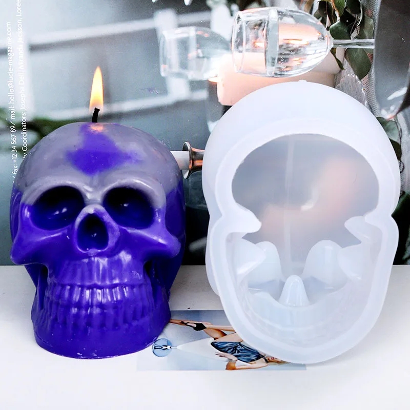3D Skull Silicone Candle Molds - Resin Craft Ideas recension och pris